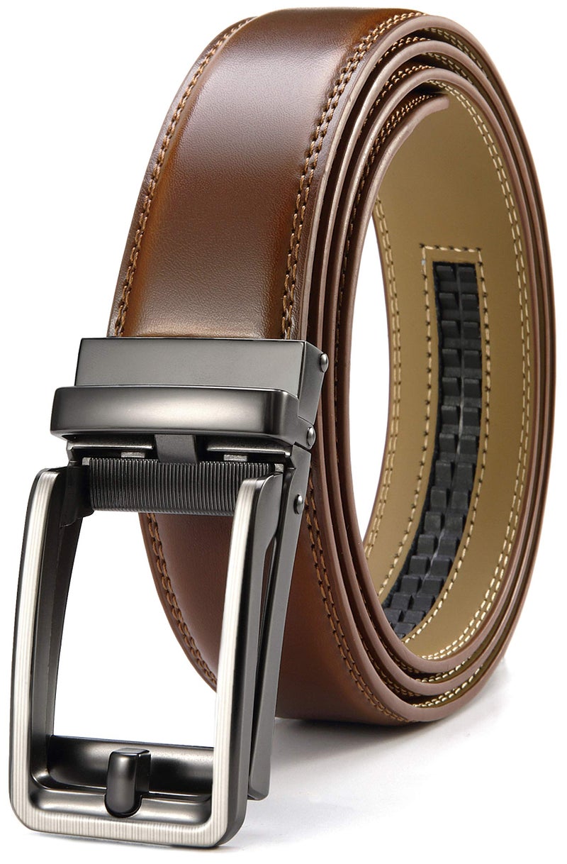 CHAOREN Click Belts for Men - Mens Ratchet Belt 1 3/8" for Dress Pants - Perfect Companion to Men's Oxfords - Image 1
